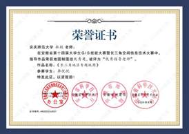14届GIS大赛获奖教师证书-31 JA031OK138太阳集团杜懿