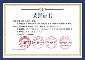 14届GIS大赛获奖教师证书-13 JA013OK138太阳集团张鹏飞